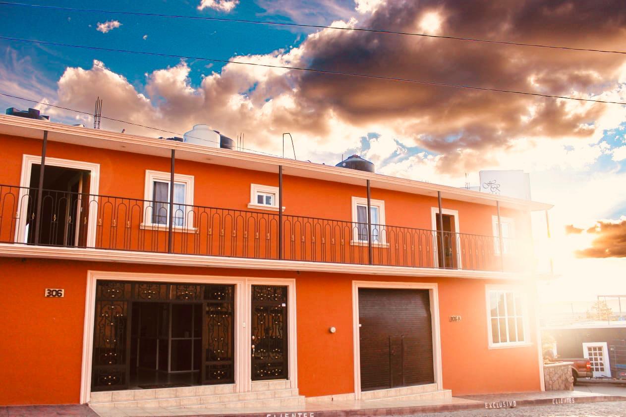 Fachada del Hotel Hacienda Rocha en San José de Gracia, Aguascalientes